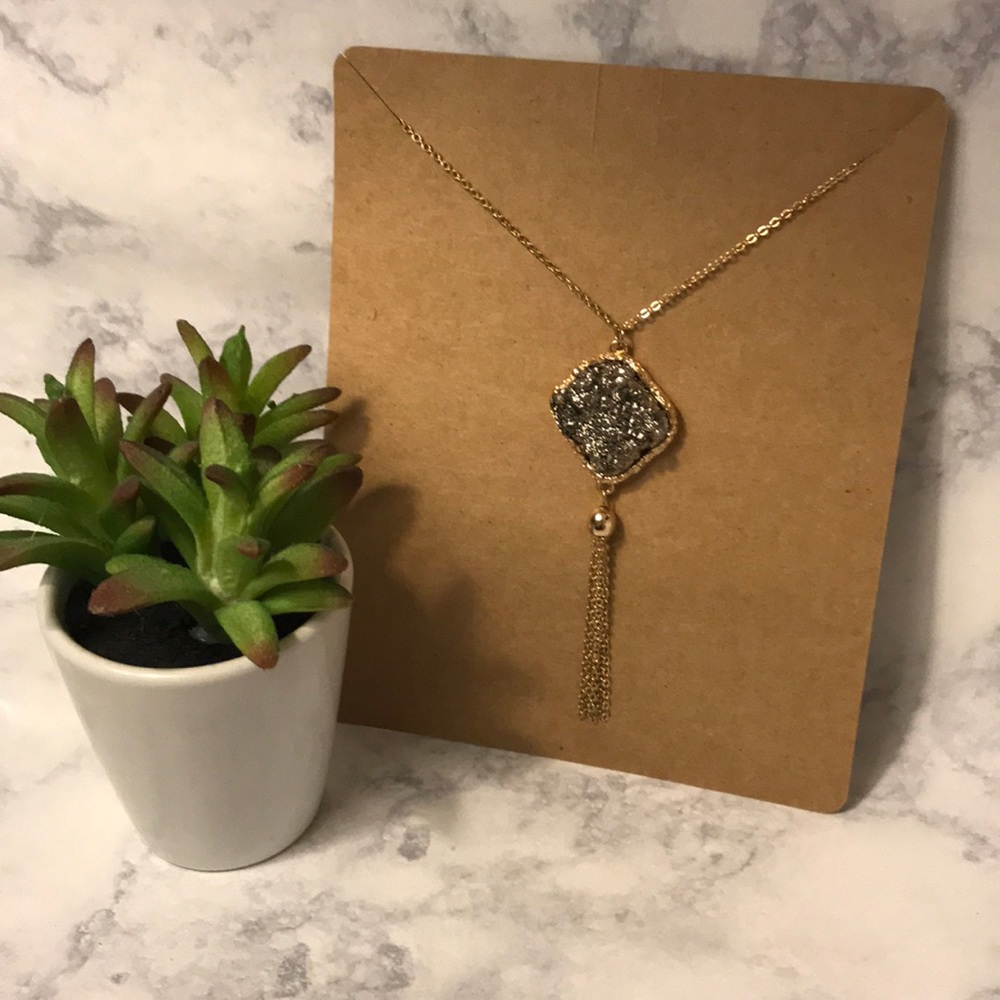 Beautiful long tassel necklace